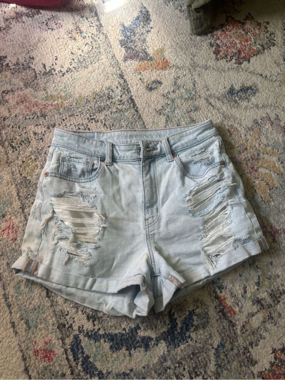 American Eagle Distressed Mom Shorts